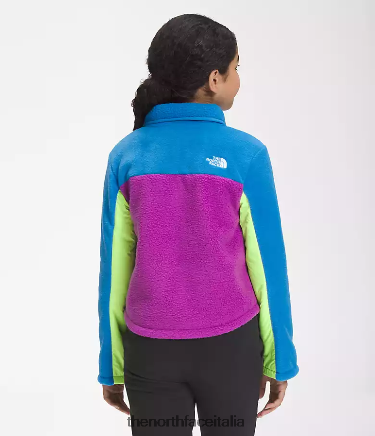 The North Face vestiario 460N8D72 blu super sonico bambini giacca mashup in pile