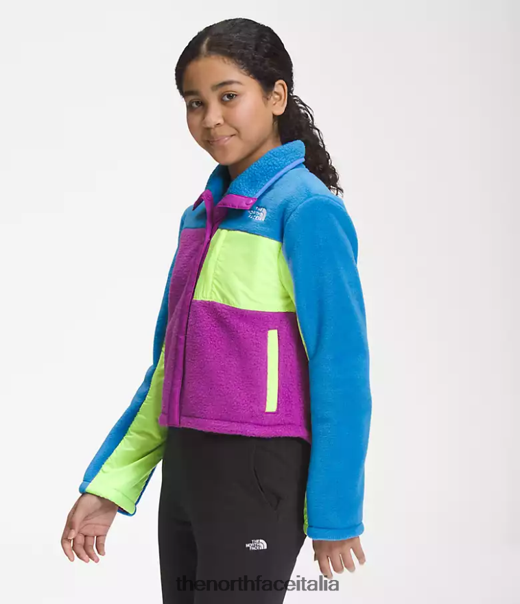 The North Face vestiario 460N8D72 blu super sonico bambini giacca mashup in pile