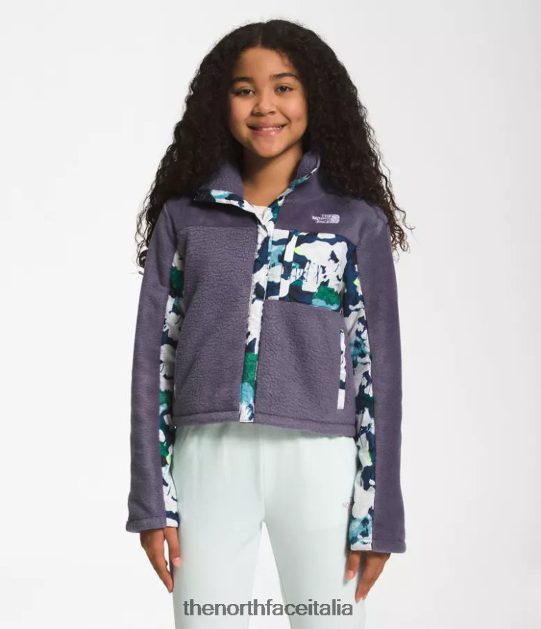 The North Face vestiario 460N8D73 ardesia lunare bambini giacca mashup in pile