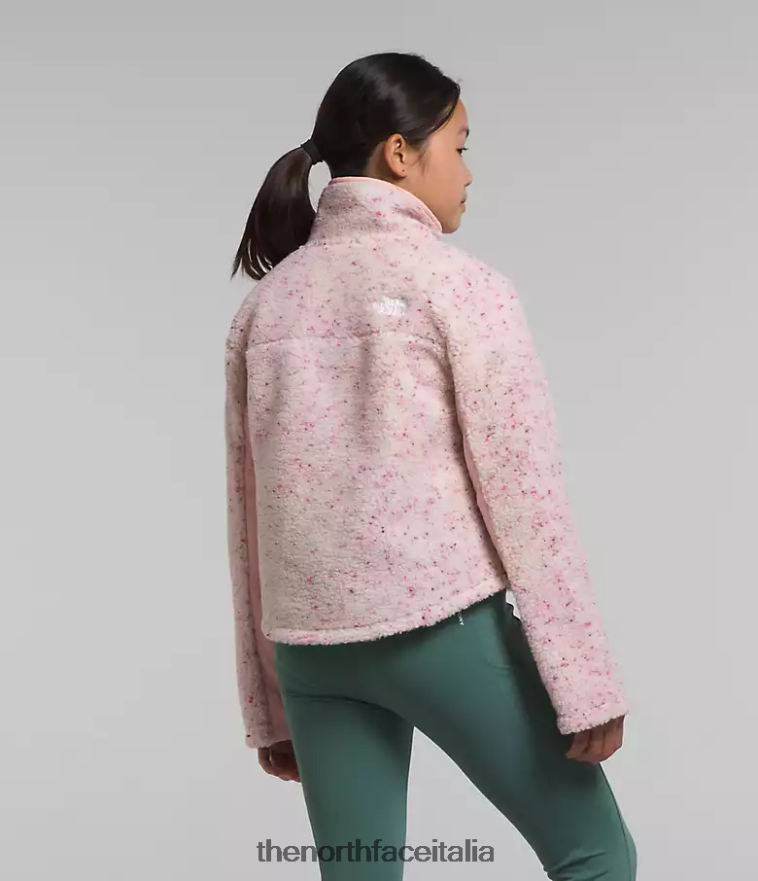 The North Face vestiario 460N8D74 muschio rosa bambini giacca mashup in pile