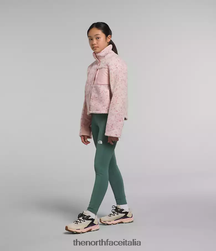 The North Face vestiario 460N8D74 muschio rosa bambini giacca mashup in pile