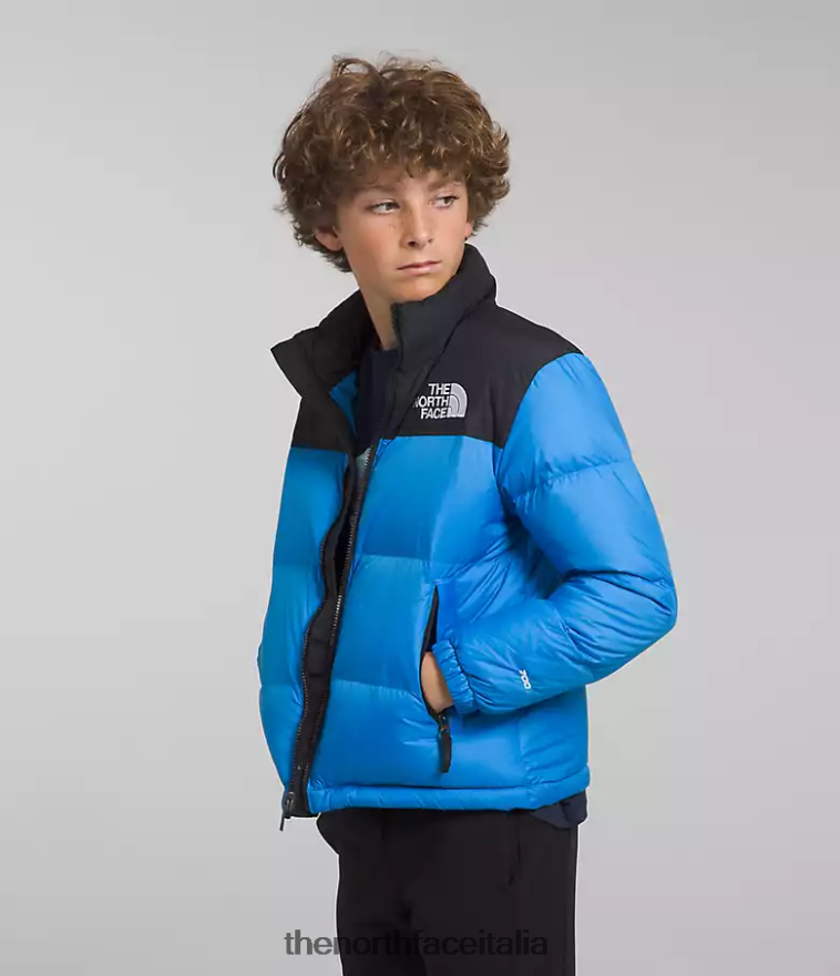 The North Face vestiario 460N8D907 blu super sonico bambini Giacca nuptse retrò del 1996