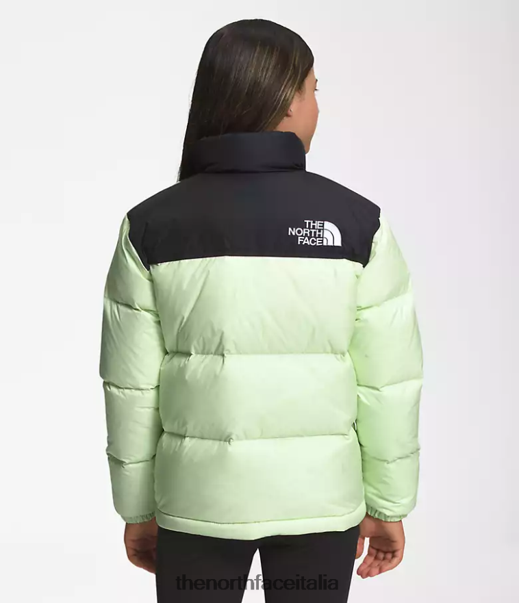 The North Face vestiario 460N8D908 crema al lime bambini Giacca nuptse retrò del 1996