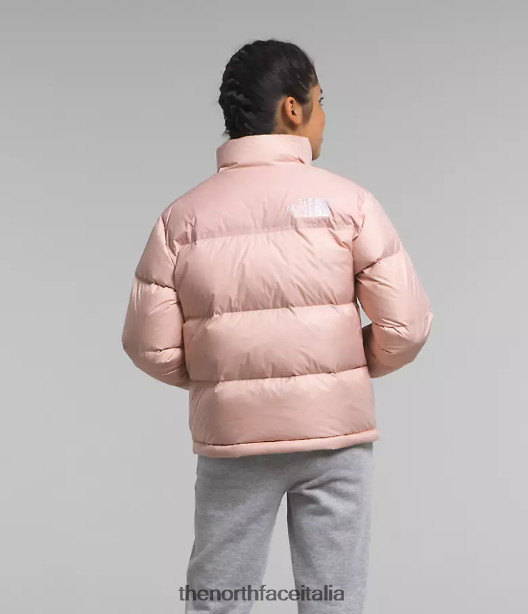 The North Face vestiario 460N8D912 muschio rosa bambini Giacca nuptse retrò del 1996