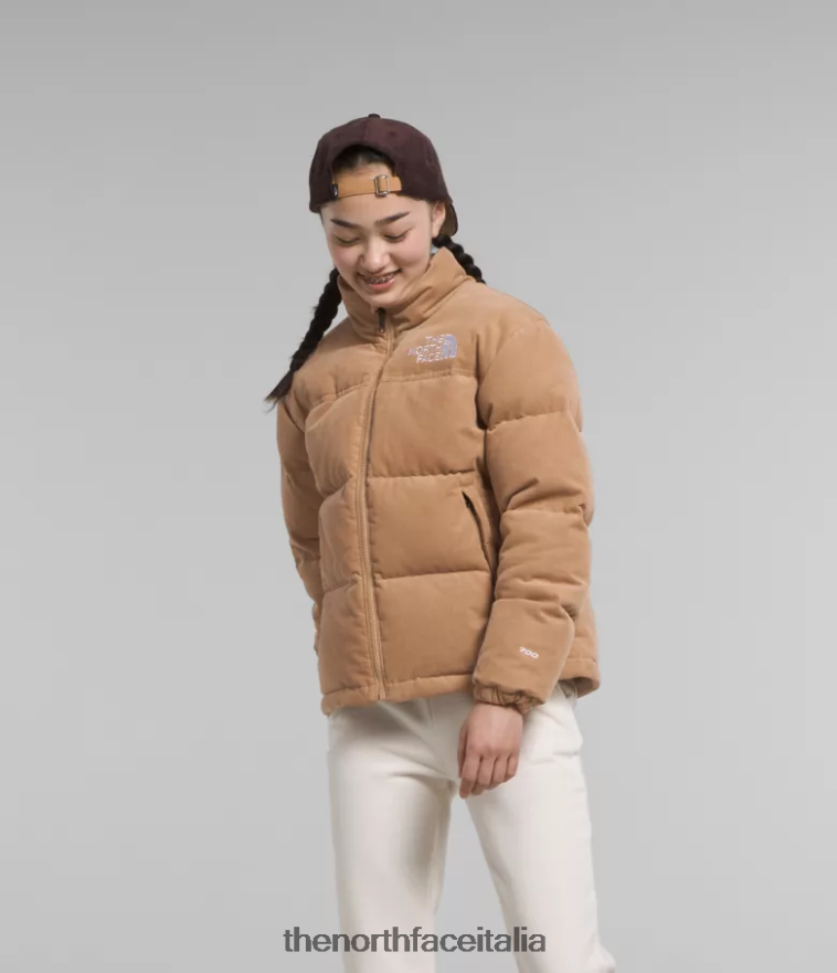 The North Face vestiario 460N8D913 burro di mandorle bambini Giacca nuptse retrò del 1996