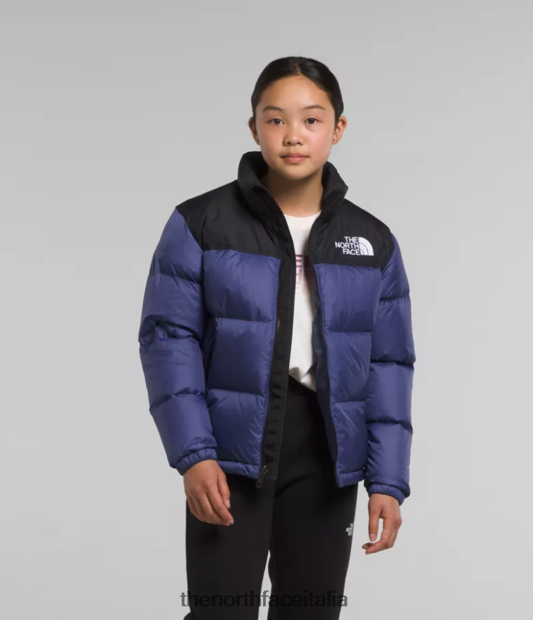 The North Face vestiario 460N8D914 grotta blu bambini Giacca nuptse retrò del 1996