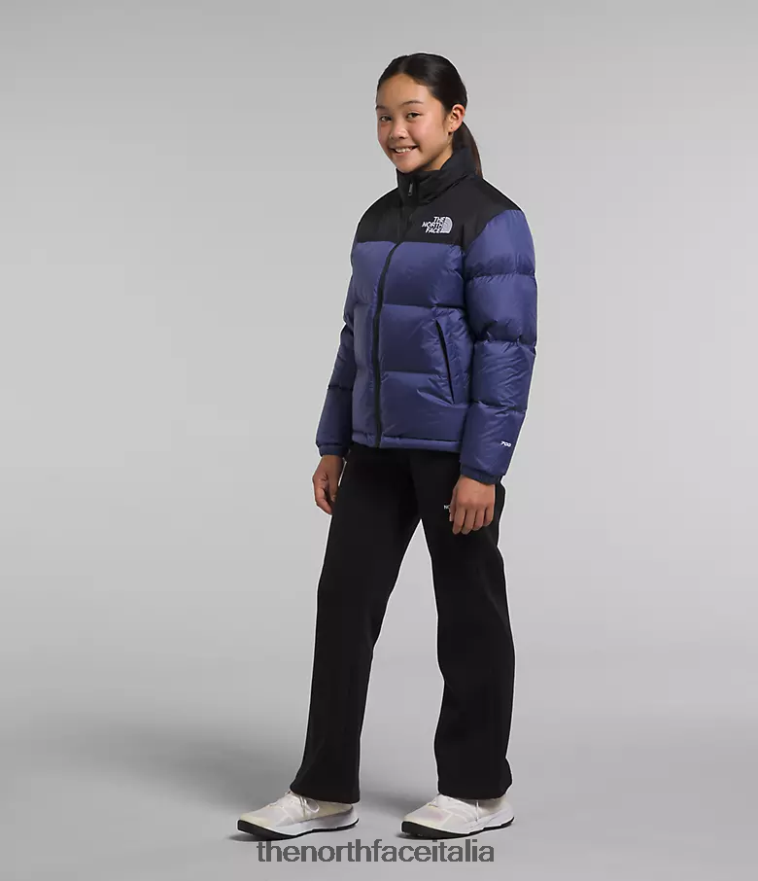 The North Face vestiario 460N8D914 grotta blu bambini Giacca nuptse retrò del 1996