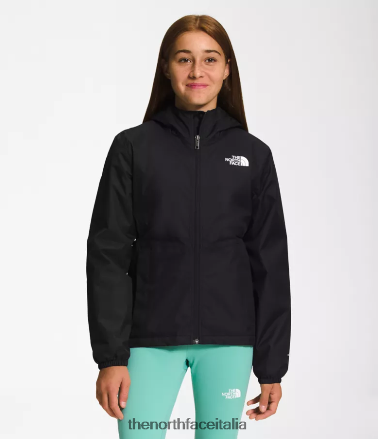 The North Face vestiario 460N8D390 grazie nero bambini calda giacca antipioggia da tempesta