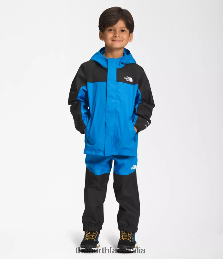 The North Face vestiario 460N8D87 blu super sonico bambini giacca antipioggia antora