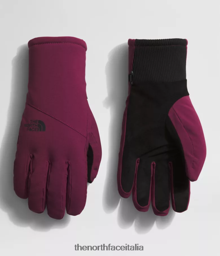 The North Face accessorio 460N8D860 boysenberry donne Guanti Shelbe Raschel Etip