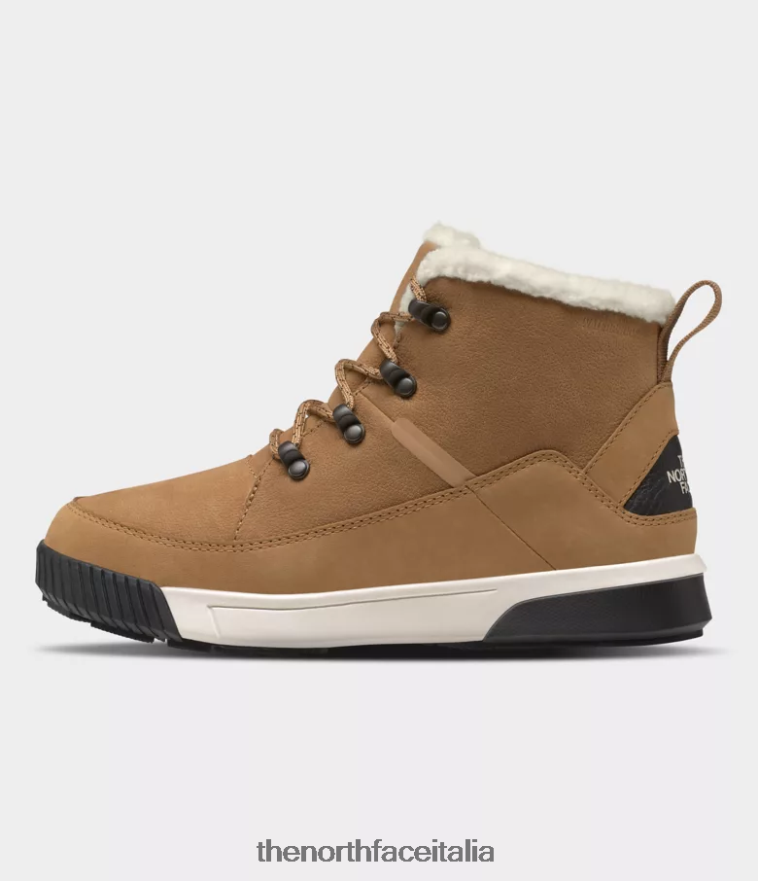 The North Face calzature 460N8D1101 burro di mandorle/tnf nero donne stivali impermeabili Sierra Mid in pizzo