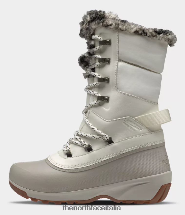 The North Face calzature 460N8D904 gardenia bianco/grigio argento donne stivali impermeabili shellista iv di lusso