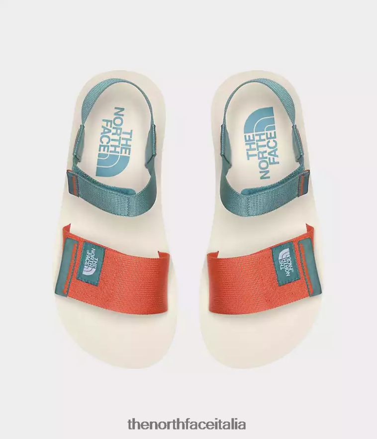 The North Face calzature 460N8D256 bianco gardenia/arancio corallo polveroso donne sandali skeena