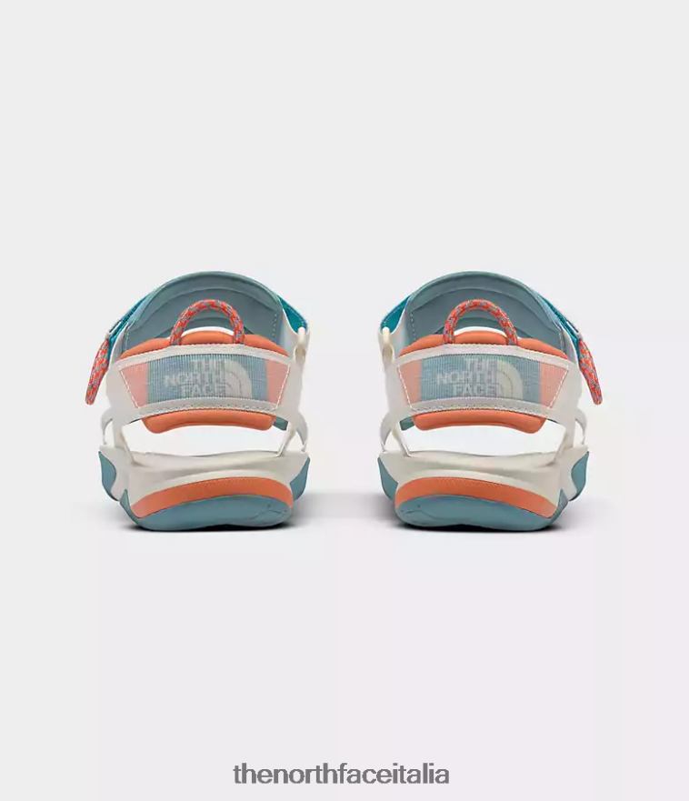 The North Face calzature 460N8D516 bianco gardenia/arancio corallo polveroso donne sandali sportivi skeena
