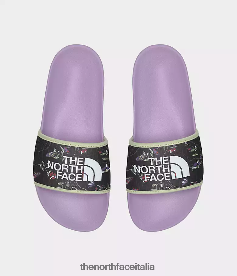 The North Face calzature 460N8D575 stampa lupino/tnf nera donne diapositive del campo base iii