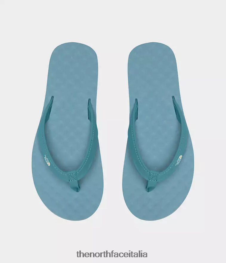 The North Face calzature 460N8D63 campo base acque della barriera corallina/gardenia bianca donne mini slip-on del campo base ii