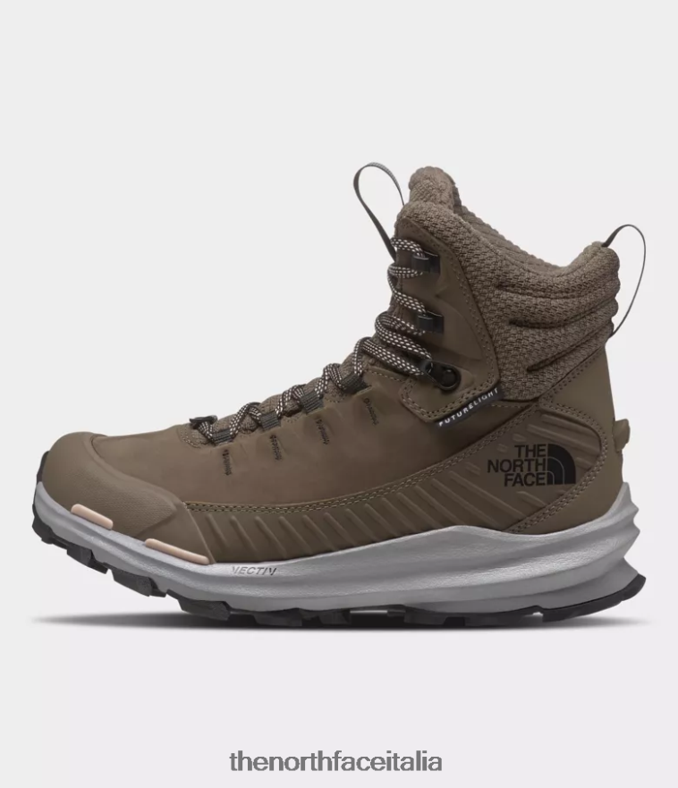 The North Face calzature 460N8D1028 bipartisan marrone/tnf nero donne stivali futurelight isolati vectiv fastpack