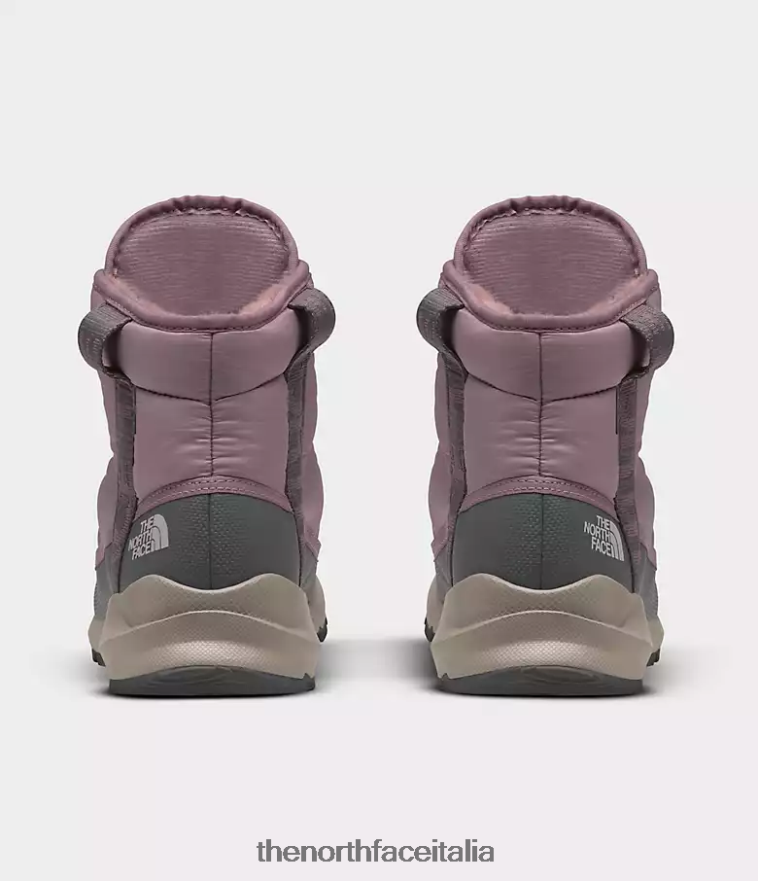 The North Face calzature 460N8D813 grigio fulvo/grigio asfalto donne Stivali impermeabili di lusso con lacci Thermoball