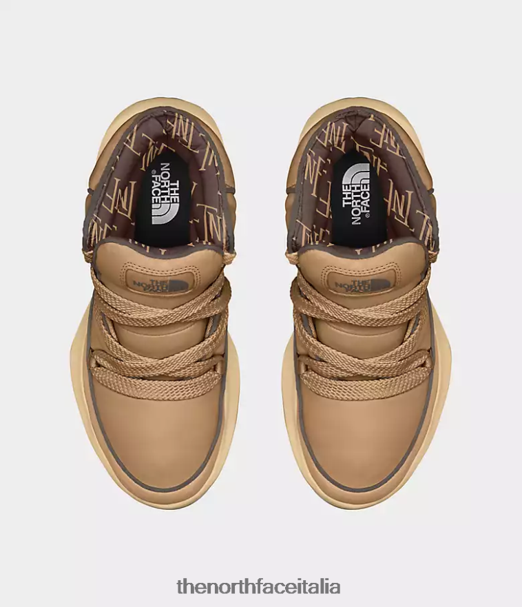 The North Face calzature 460N8D855 burro di mandorle/marrone falco donne stivali impermeabili in pizzo termoball halseigh