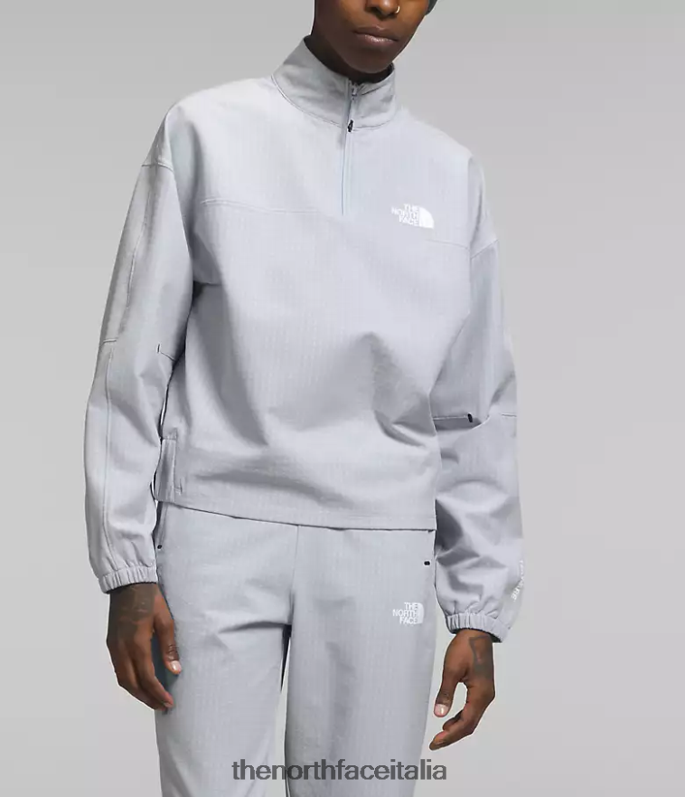 The North Face vestiario 460N8D248 erica pervinca polverosa donne griglia tekware 1/4 zip