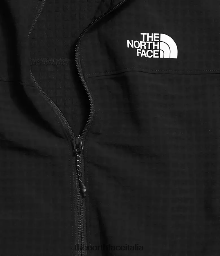The North Face vestiario 460N8D568 grazie nero donne griglia tekware full-zip
