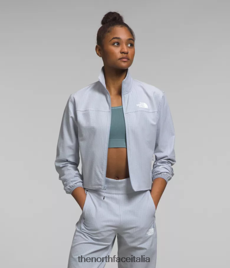 The North Face vestiario 460N8D569 erica pervinca polverosa donne griglia tekware full-zip