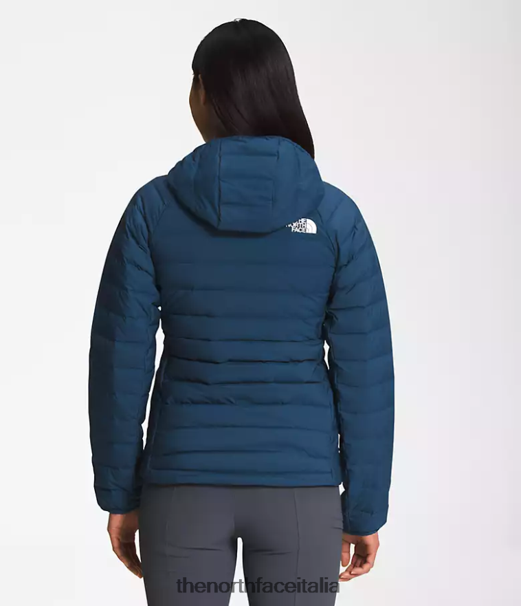 The North Face vestiario 460N8D670 blu ombroso donne Felpa con cappuccio elasticizzata Belleview