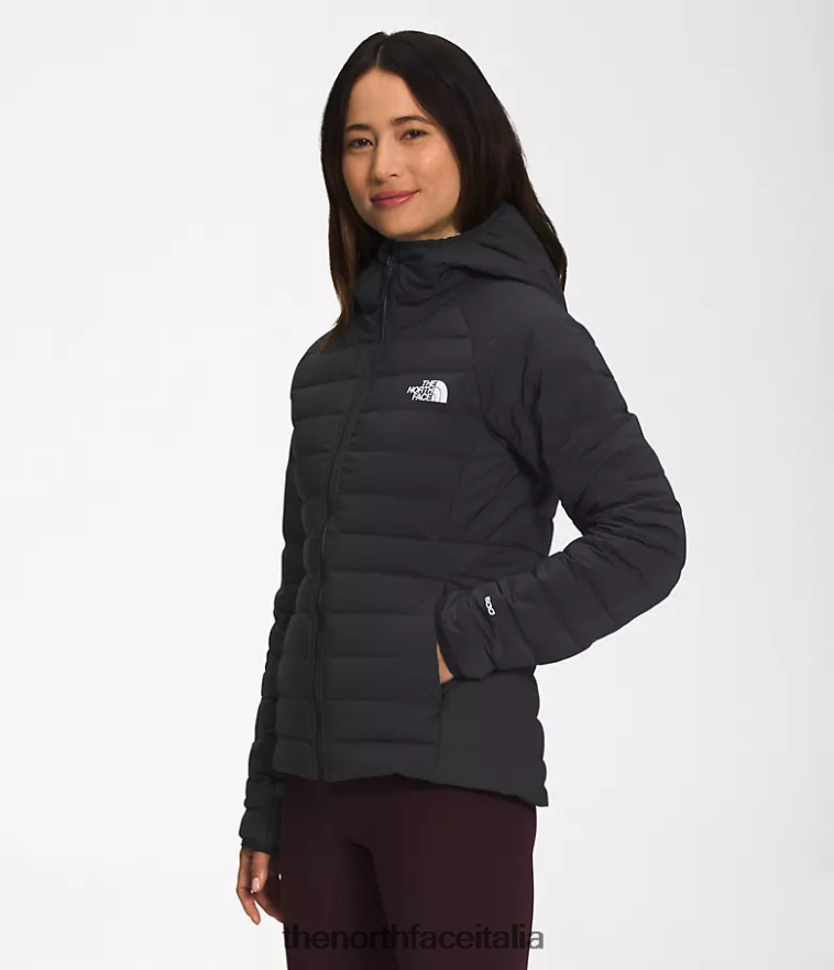 The North Face vestiario 460N8D671 grazie nero donne Felpa con cappuccio elasticizzata Belleview