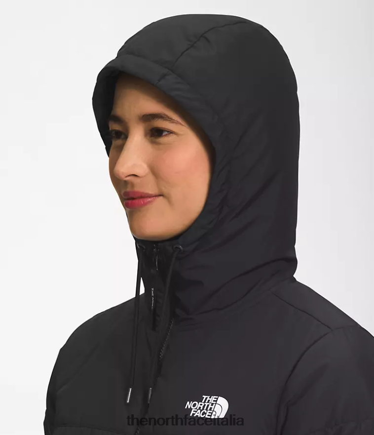 The North Face vestiario 460N8D671 grazie nero donne Felpa con cappuccio elasticizzata Belleview