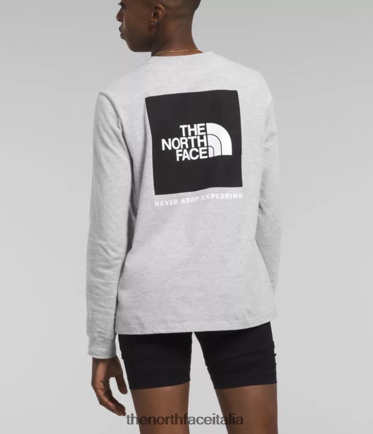 The North Face vestiario 460N8D679 tnf grigio erica chiaro donne maglietta a maniche lunghe - Clicca l'immagine per chiudere
