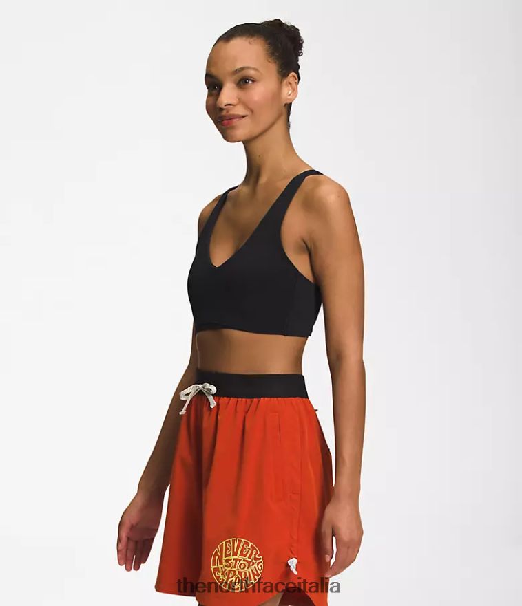 The North Face vestiario 460N8D1232 grazie nero donne reggiseno Valley Shine
