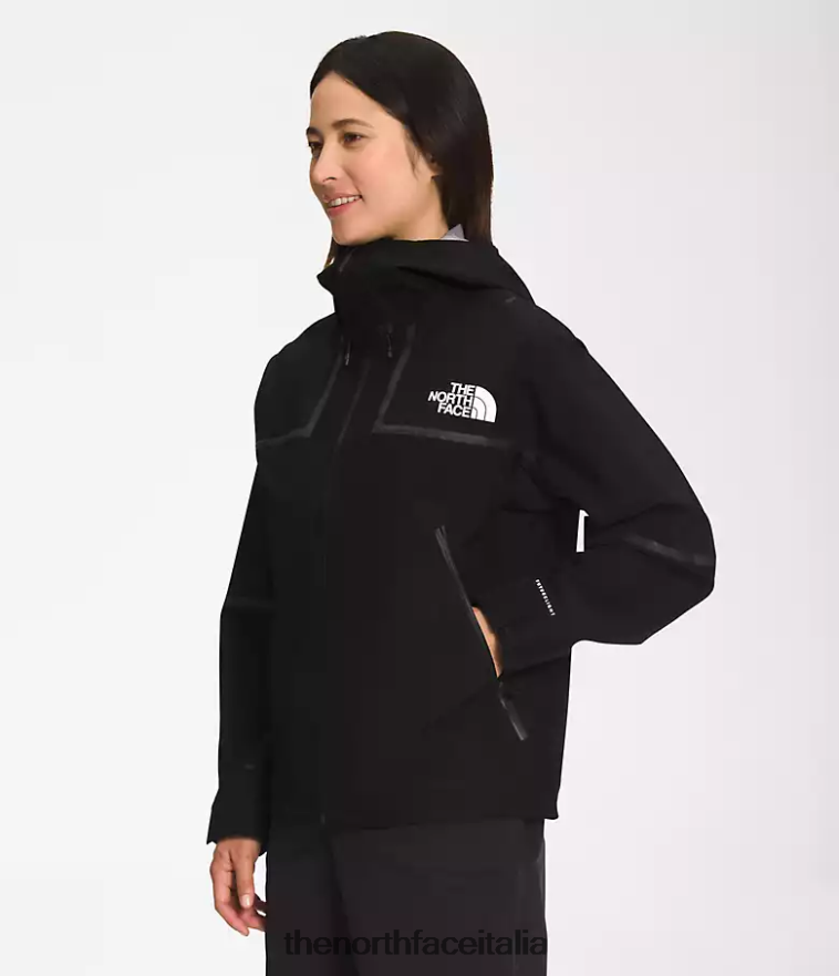 The North Face vestiario 460N8D1319 grazie nero donne prima giacca da montagna futurelight