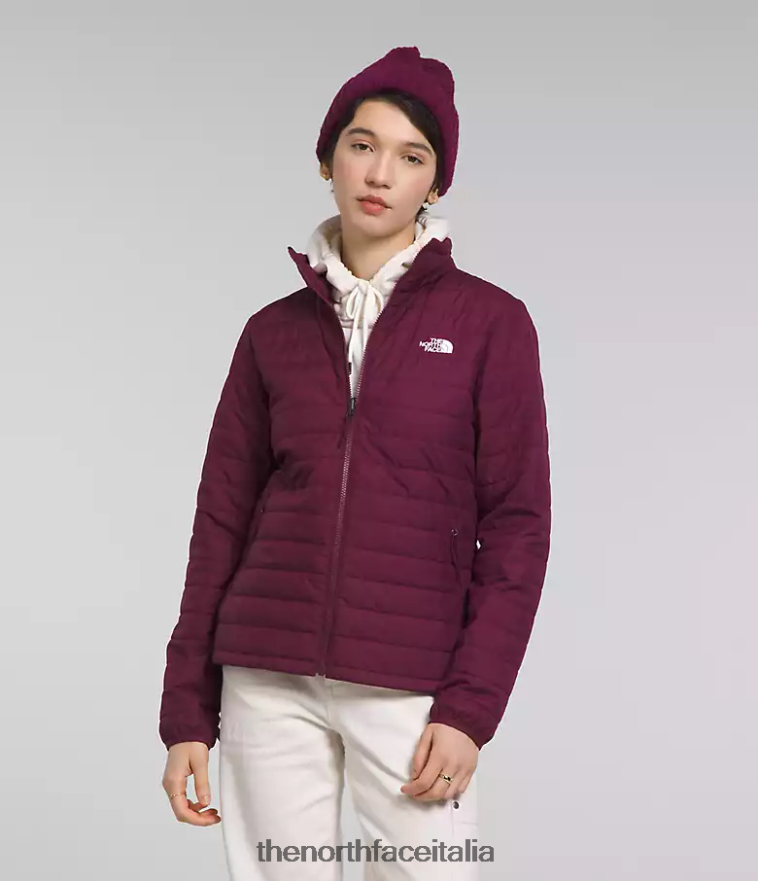 The North Face vestiario 460N8D895 boysenberry donne giacca triclimatica carto