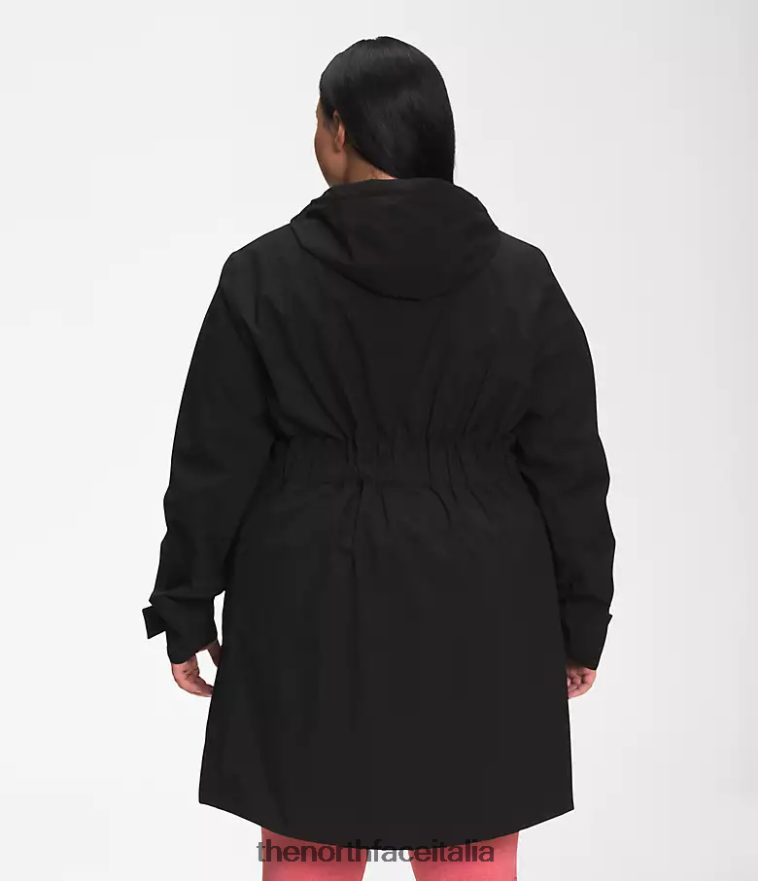 The North Face vestiario 460N8D1087 grazie nero donne più il parka antipioggia City Breeze ii