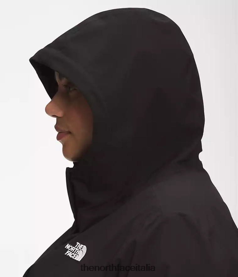 The North Face vestiario 460N8D1087 grazie nero donne più il parka antipioggia City Breeze ii