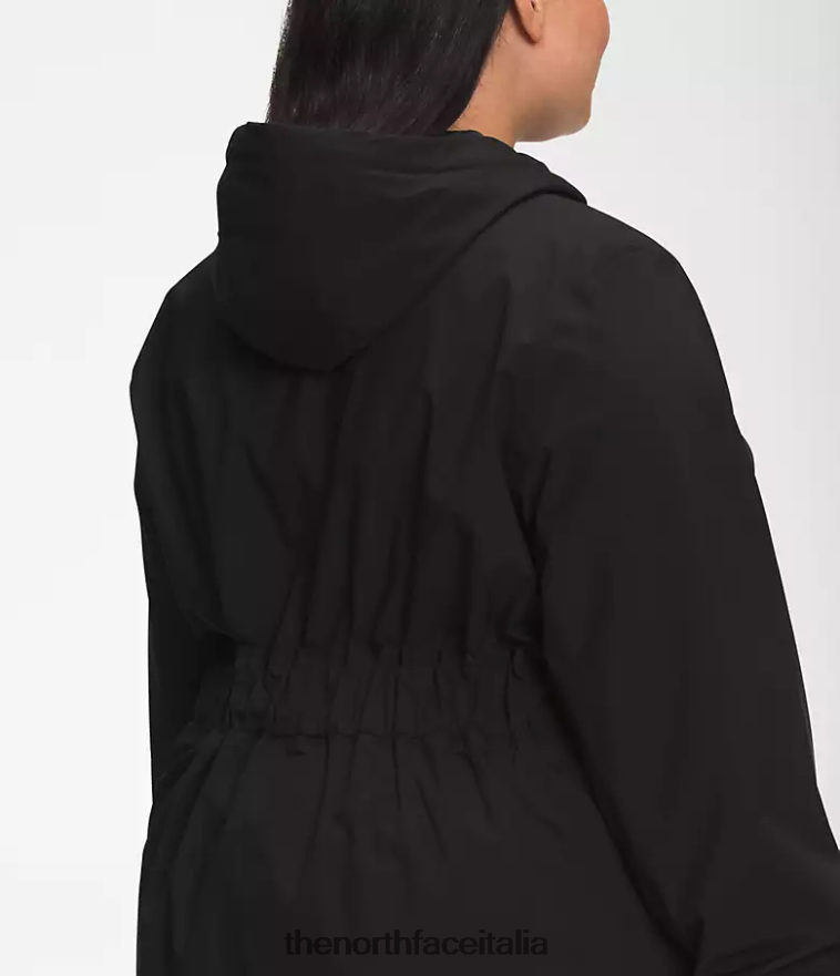 The North Face vestiario 460N8D1087 grazie nero donne più il parka antipioggia City Breeze ii