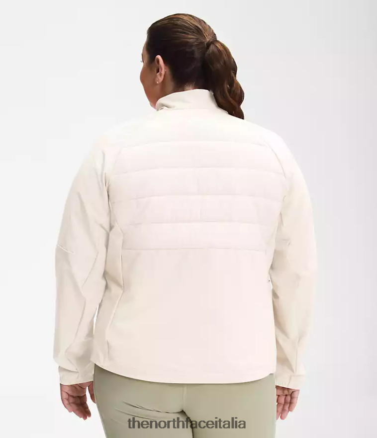The North Face vestiario 460N8D1145 gardenia bianca donne più giacca ibrida Shelter Cove