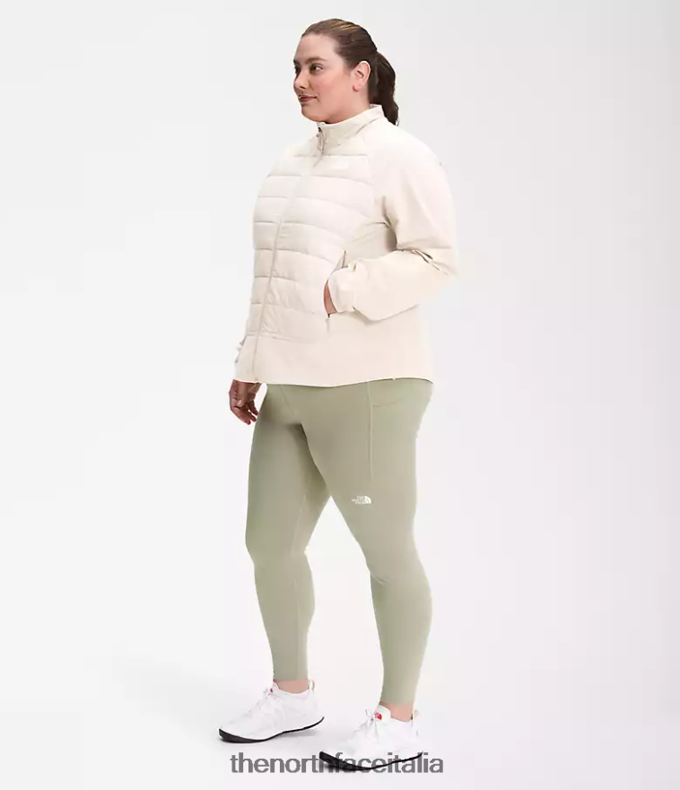 The North Face vestiario 460N8D1145 gardenia bianca donne più giacca ibrida Shelter Cove