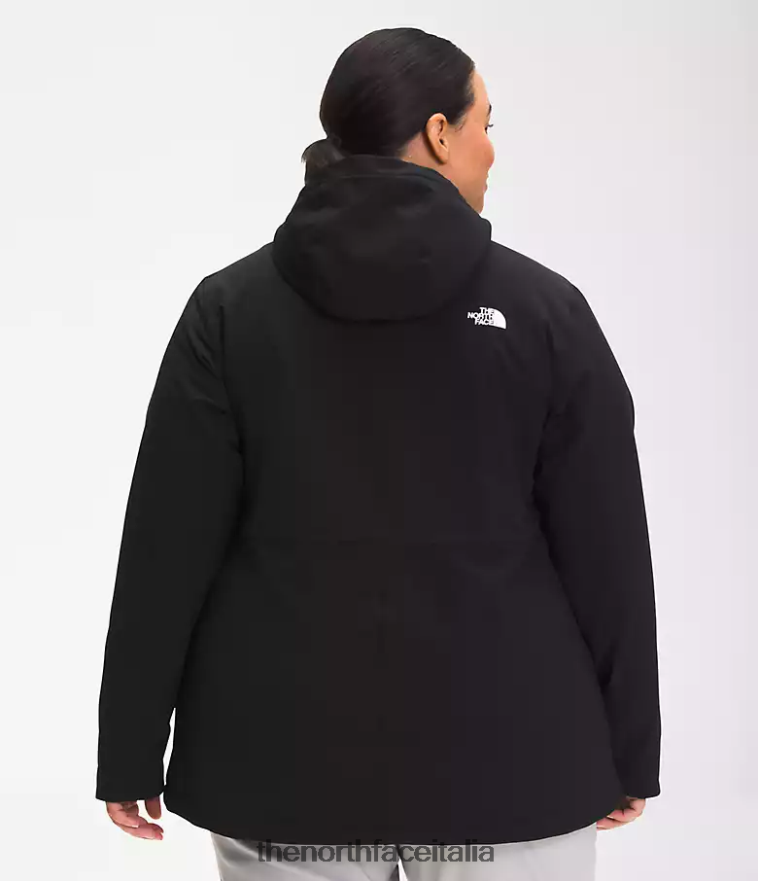 The North Face vestiario 460N8D1176 grazie nero donne più la felpa con cappuccio Shelbe Raschel