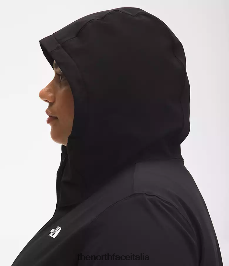 The North Face vestiario 460N8D1176 grazie nero donne più la felpa con cappuccio Shelbe Raschel