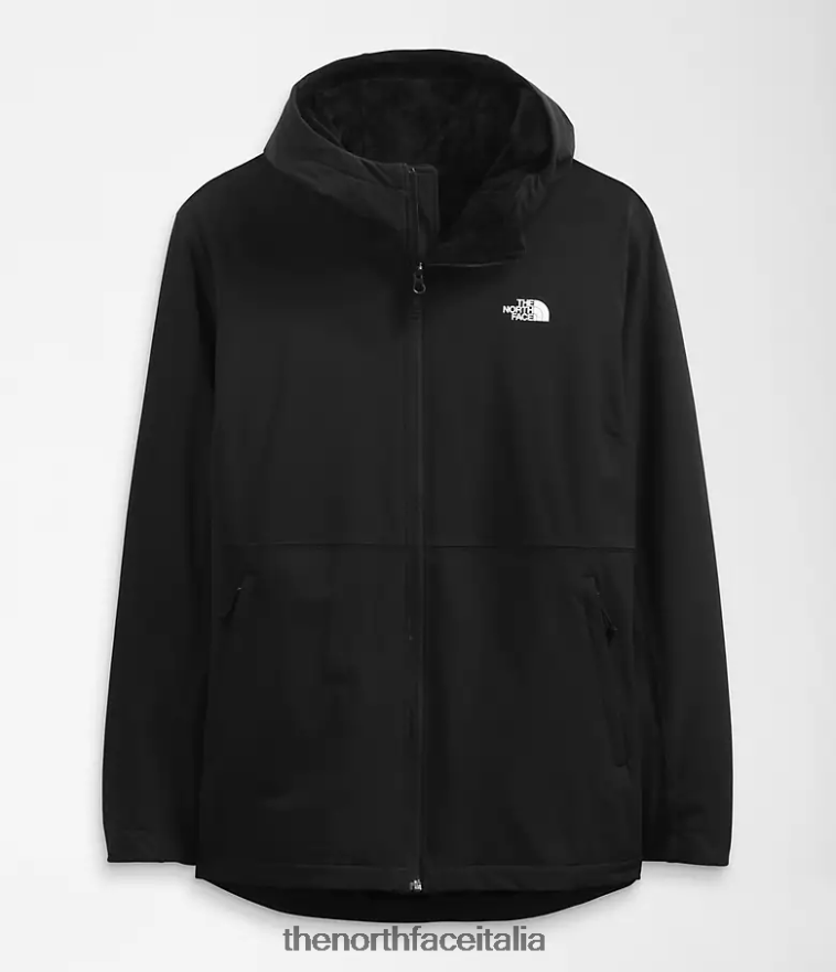 The North Face vestiario 460N8D1176 grazie nero donne più la felpa con cappuccio Shelbe Raschel