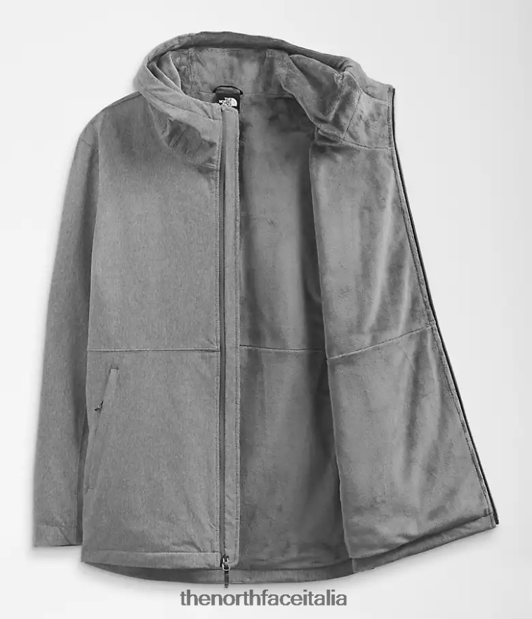 The North Face vestiario 460N8D1177 tnf grigio erica medio donne più la felpa con cappuccio Shelbe Raschel