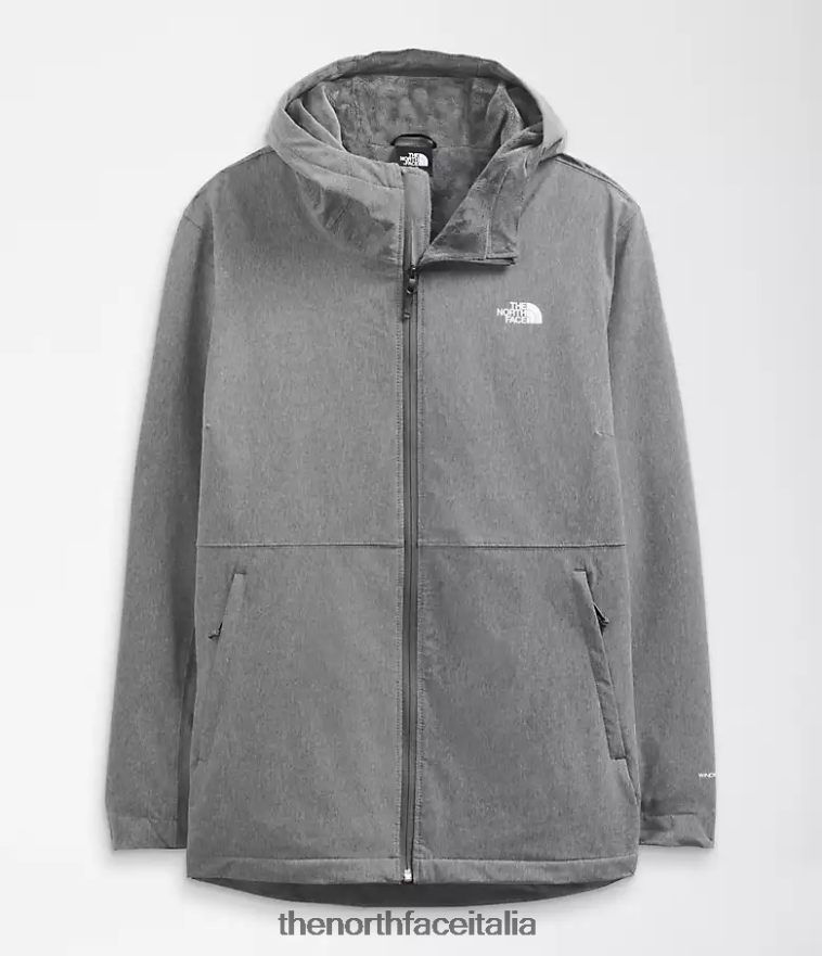 The North Face vestiario 460N8D1177 tnf grigio erica medio donne più la felpa con cappuccio Shelbe Raschel