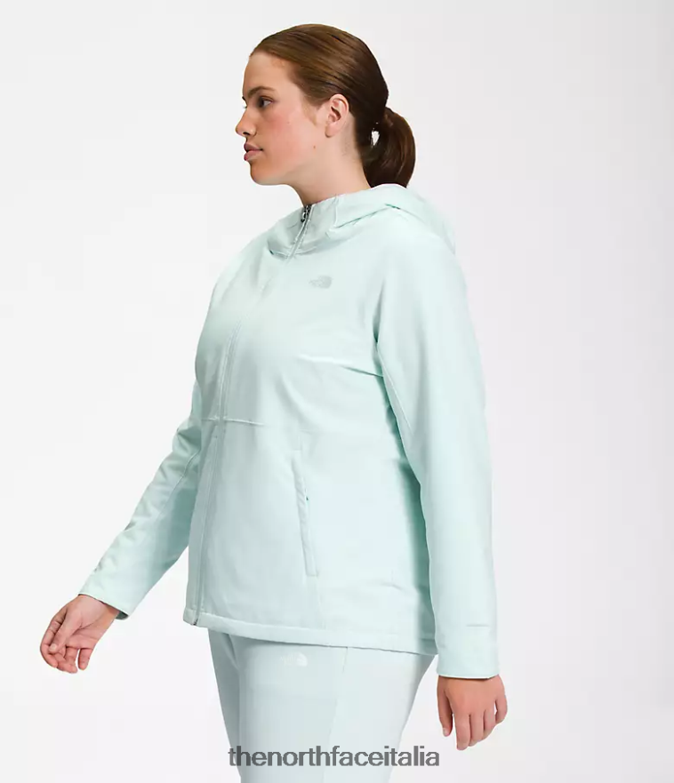 The North Face vestiario 460N8D1178 lucernario blu donne più la felpa con cappuccio Shelbe Raschel