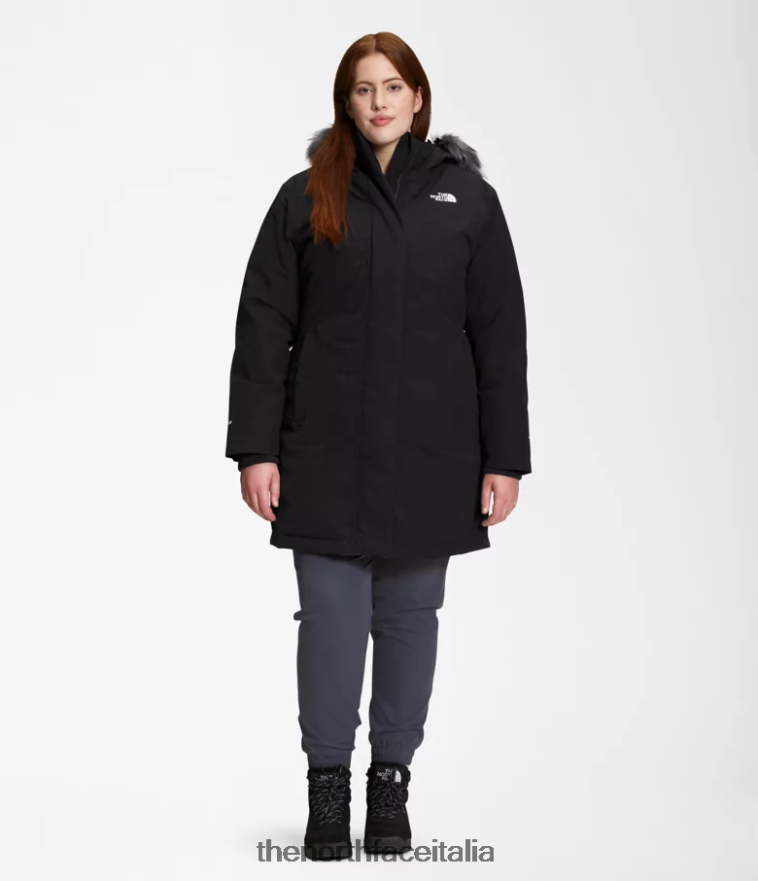The North Face vestiario 460N8D1283 grazie nero donne più parka artico