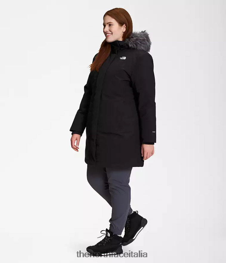 The North Face vestiario 460N8D1283 grazie nero donne più parka artico