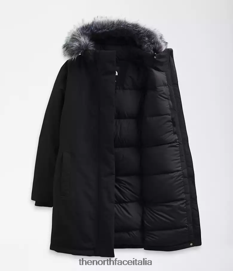 The North Face vestiario 460N8D1283 grazie nero donne più parka artico
