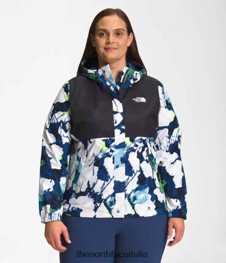 The North Face vestiario 460N8D242 tnf nero/summt navy stampa floreale astratta donne più giacca antora