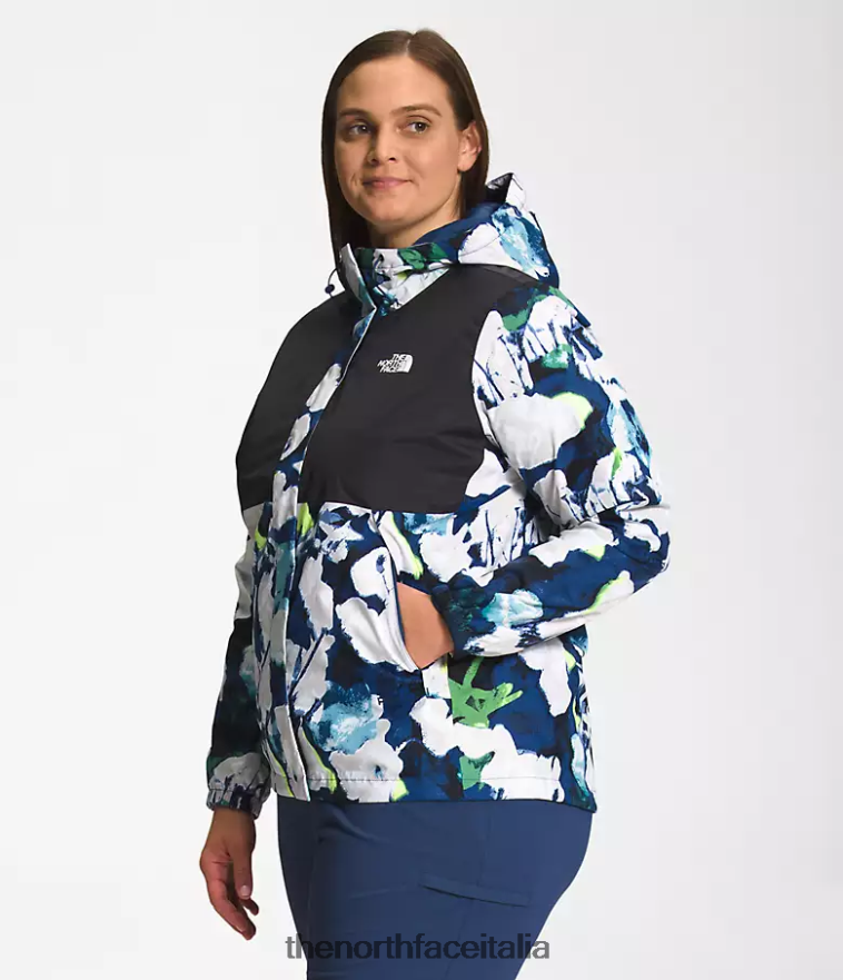 The North Face vestiario 460N8D242 tnf nero/summt navy stampa floreale astratta donne più giacca antora