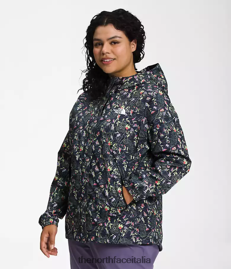 The North Face vestiario 460N8D244 tnf stampa iwd nera donne più giacca antora